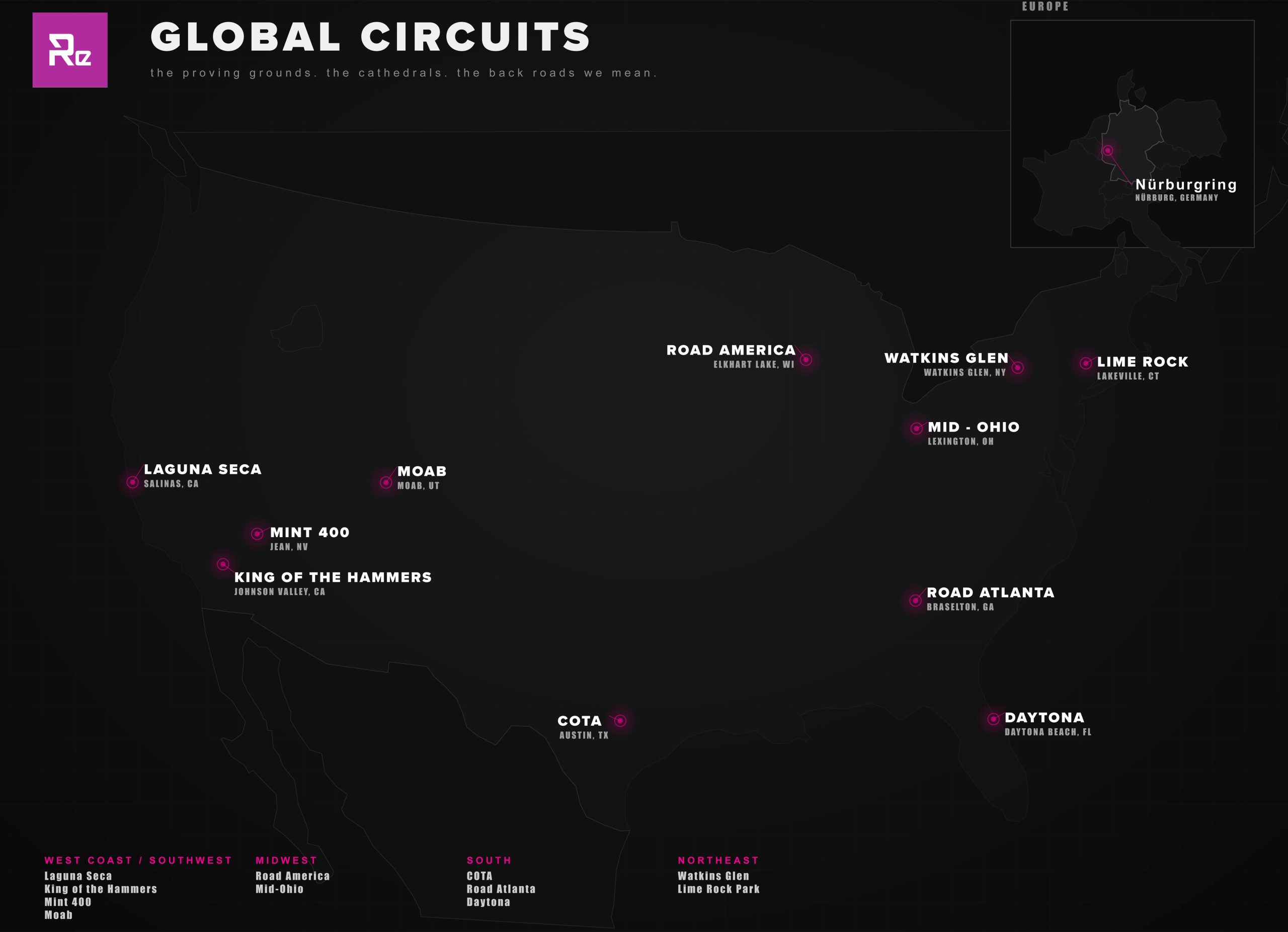 RE Circuits Map